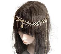 Zymjzbetic Sweet Wedding Headpiece Bridal Head Chain Hair Jewelry for Women Rhinestone Forehead Headband Accessories per Occasioni Speciali e FESTIVITÀ(White 7)