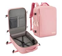 Zymjzbetic Zaino for laptop Borsa for aereo da cabina 45x20x30 viaggio d'affari impermeabile per College Business(Pink)
