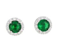 Zymoplas 1 paio di orecchini da donna in tinta unita con strass, facile da abbinare, ornamento di gioielli per orecchini da festa per ragazze alla moda, Verde