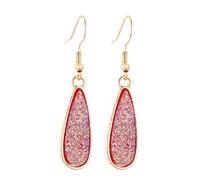 Zymoplas 1 paio di orecchini pendenti Personalità alla moda Multi colori Accessori per gioielli semplici Decorazioni per signora Lega Ear-drop, Rosso