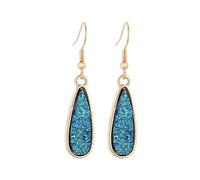 Zymoplas 1 paio di orecchini pendenti Personalità alla moda Multi colori Accessori per gioielli semplici Decorazioni per signora Lega Ear-drop, Azzurro