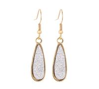 Zymoplas 1 paio di orecchini pendenti Personalità alla moda Multi colori Accessori per gioielli semplici Decorazioni per signora Lega Ear-drop, Bianco