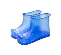 Zymoplas 1 paio di scarpe da pediluvio Rilassamento Riutilizzabili per la casa Massaggio per i piedi Massaggiatore da viaggio portatile Fornitura per la doccia, Blu