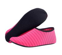 Zymoplas 1 paio di scarpe da spiaggia antiscivolo elastiche ad asciugatura rapida calzini a piedi nudi all'esterno confortevole nuoto subacqueo per bambini, Rosa rossa, XXS