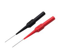 Zymoplas 1 paio di sonde per test multimetro isolate in acciaio Per inox dispositivo di misurazione dell'ago per piercing strumento riparazione del tester