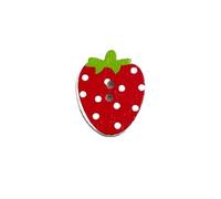 Zymoplas 100 pezzi bottoni in legno fragola scrapbooking frutta bottoni fai da te per cucire artigianato accessori di abbigliamento