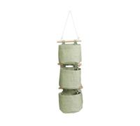 Zymoplas 3 pz/set eleganti borse portaoggetti da appendere alla parete, facile montaggio e cuciture fini, borse portaoggetti, borsa da appendere alla porta, bar a casa, verde