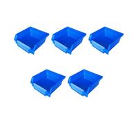 Zymoplas 5X Cassetta portautensili Contenitore impilabile Custodia da parete per domestico Senza sbavature Forniture per officina Risparmio di spazio liscio di lunga durata, Tipo 4