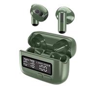 Zymoplas Auricolari Bluetooth 3 per con riduzione avanzata del rumore ABS portatili per Bluetooth Cuffie 5.3 retrò, verde
