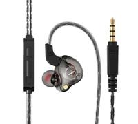 Zymoplas Auricolari cablati Cuffie portatili HiFi da 3,5 mm con custodia in silicone Cuffie intrauricolari Cuffie per esercizi domestici con microfono