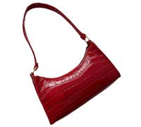 Zymoplas Borsa a tracolla retrò con grande capacità, facile da trasportare per gli oggetti essenziali quotidiani. Comoda tracolla. Borsa per la spesa squisita, rosso