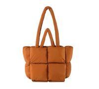 Zymoplas Borsa casual imbottita in cotone per persone alla moda Alla moda e casual Impermeabile e durevole Resistente agli strappi, Marrone