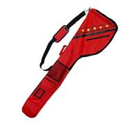 Zymoplas Borsa da golf leggera e pieghevole - Borsa da viaggio facile trasportare 49 Contiene fino a 10 mazze Nylon Colore Blu Rosso Grigio, rosso