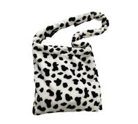 Zymoplas Borsa da mucca leggera e spaziosa per elegante borsa a tracolla in peluche femminile borsa a tracolla durevole alla moda comoda