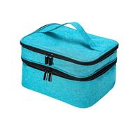 Zymoplas Borsa organizer per smalti, facile da trasportare, pratica e comoda per gli appassionati di unghie. Borse porta smalti in poliestere, cielo blu