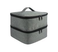 Zymoplas Borsa per il trasporto dello smalto comoda ed elegante con custodia per smalto in poliestere resistente e facile da riporre Facile, grigio