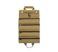 Zymoplas Borsa portaoggetti arrotolabile Sostituzione staccabile Resistente Lavabile Riutilizzabile Utensili per smerigliatrice multitasca Organizzatore, Cachi