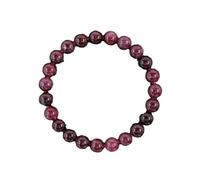 Zymoplas Braccialetti in pietra naturale fatti a mano Fortuna ed energia in stile Bracciale con perline a intervallo Forlava con palline colorate da uomo e da donna
