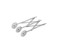Zymoplas Coltello per pizza facile da pulire con lama antiruggine per affettare versatili tagliapizza in acciaio inossidabile con rotella per pizza, 3 ruote