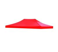 Zymoplas Copertura superiore di ricambio per tenda da campeggio, parasole, resistente agli strappi e versatile, rosso, 3 x 4,5 m