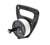 Zymoplas Corda per immersioni portatile, retrattile, avvolgitore per carrello, bobina in paracord, ruota universale subacquea, nera