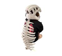 Zymoplas Costume da teschio Set di teschio realistico Set di dinosauro 3D Tema dinosauro Modello Per Maschera Accessori per cosplay (grigio), versione per adulti 116 cm