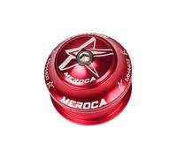 Zymoplas Cuffia per Cuscinetti Bici Forcella Anteriore Tubo Interno Dritto Set Testa Lega di Alluminio Tappi Superiori sigillati a Pressione Coperchi Gruppo vaschetta, Rosso