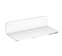 Zymoplas Eleganti mensole sospese in acrilico per un comodo stoccaggio nel bagno Espositore senza trapano con fermacavi Durevole