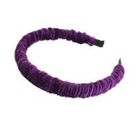 Zymoplas Fascia per capelli alla moda coreana Fascia per capelli fatta a mano a Per tesa larga Abito per il viso Avvolto Strumento per lo styling della ragazza Bambini Adulti, Viola