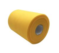 Zymoplas Forniture per feste Bobina di rotolo di tulle in molteplici colori piacevoli per un'ampia applicazione rotolo tulle in poliestere multifunzionali, C06giallo dorato