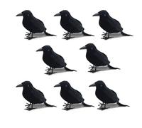 Zymoplas Giocattoli di animali finti Simulazione Decorazione spaventosa Realistico Orrore di Halloween Ornamento artificiale Casa Cortili da giardino, 8 pezzi 31 * 24 * 6 cm