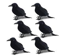 Zymoplas Giocattoli di animali finti Simulazione Decorazione spaventosa Realistico Orrore di Halloween Ornamento artificiale Casa Cortili da giardino, 6 pezzi 23 * 24 * 6 cm