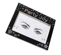 Zymoplas Gioielli per gli occhi Adesivi con strass Perline Cristallo Senza colla Glitter Trucco per il viso Gioielli Decorazioni fai da te per le donne Matrimonio, HF-106 Colore perla