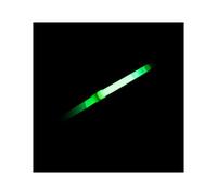 Zymoplas Glow Stick portatile tenuto in mano all'esterno della performance sul palco del concerto che sostituisce la decorazione dei bastoncini luminosi con il gancio, Verde