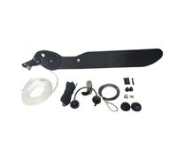 Zymoplas Il kit di attrezzi per il sistema di sterzo controllato a pedale senza sforzo per il timone della coda della barca del kayak garantisce una navigazione fluida