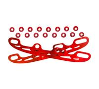 Zymoplas Lama da Hockey su Ghiaccio dai Colori Brillanti, Facile da installare e Robusta con Lama per Pattini a rotelle per Ampia Applicazione in Acciaio Inossidabile, Rosso