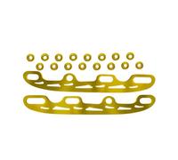 Zymoplas Lama da Hockey su Ghiaccio dai Colori Brillanti, Facile da installare e Robusta con Lama per Pattini a rotelle per Ampia Applicazione in Acciaio Inossidabile, Oro