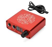 Zymoplas LED USB Tatuaggi Regolatore di potenza Trasformatore Professionale Fine Tuning Design Resistente al calore Modalità anti-affaticamento Forniture , rosso