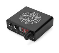 Zymoplas LED USB Tatuaggi Regolatore Di Potenza Trasformatore Professionale Regolazione Fine Design Resistente Al Calore Anti Fatica Forniture Moda, Nero