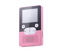 Zymoplas Lettore MP3 3,5 mm compatibile con Bluetooth ricaricabile MP4 JPG JPEG BMP GIF Radio Voice Record Pedometro Lettori musicali, Rosa 4G