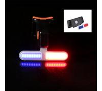 Zymoplas Luce Posteriore per Bici Ricaricabile Tramite USB 5 modalità di Illuminazione per Sicurezza e Potenza Fanale Posteriore per Bici Fanale per per PC, Avvertimento