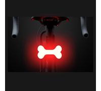 Zymoplas Luce Posteriore per Bici Ricaricabile Tramite USB 5 modalità di Illuminazione per Sicurezza e Potenza Fanale Posteriore per Bici Fanale per per PC, Osso