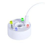 Zymoplas Macchina del Fumo di Halloween Macchina del Fumo dell'Acqua Mister Lampada elettrica a LED Portatile della Nebbia Fogger di Halloween della Nebbia dell'ABS, Bianco