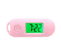Zymoplas Mini orologio elettronico digitale, funzione luminosa e regali pratici e compatti, orologio da tasca elettronico digitale, foro per appendere, rosa