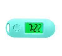 Zymoplas Mini orologio elettronico digitale, funzione luminosa e regali pratici e compatti, orologio da tasca elettronico digitale, foro per appendere, verde