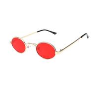 Zymoplas Occhiali da vista vintage con protezione UV Montatura leggera per uomini e donne alla moda Materiali alla moda unisex, Oro rosso chiaro