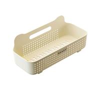 Zymoplas Organizzatore per mensole da bagno di grande capacità per forniture per doccia Portaspezie a parete in ABS per riporre oggetti in cucina, Bianco, 26 * 13 * 8 cm