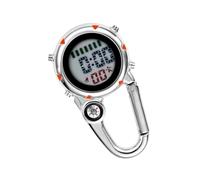 Zymoplas Orologio con moschettone digitale Orologio con clip Accessori leggeri per arrampicata sportiva Bussola portatile Sveglia LCD per escursionismo