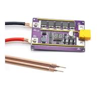 Zymoplas PCB Scheda di Controllo di Saldatura Tenuto In Mano Regolabile 12V 99 Ingranaggi Accurato FAI DA TE Piastra In Acciaio Per Inox Saldatore a punti con la Penna, 6 Penna Quadrata