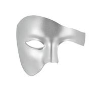 Zymoplas Per Maschera comoda e traspirante per metà faccia adatta per indossare maschere per travestimento a mezza faccia Per Maschera a mezza in plastica, argento